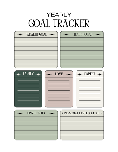 Monthly tracker